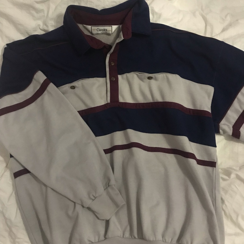 vintage oversized collared sweater